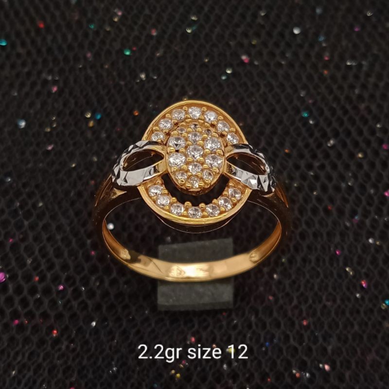 Cincin Emas 17K - 2.2gr Kadar 750 - 1845