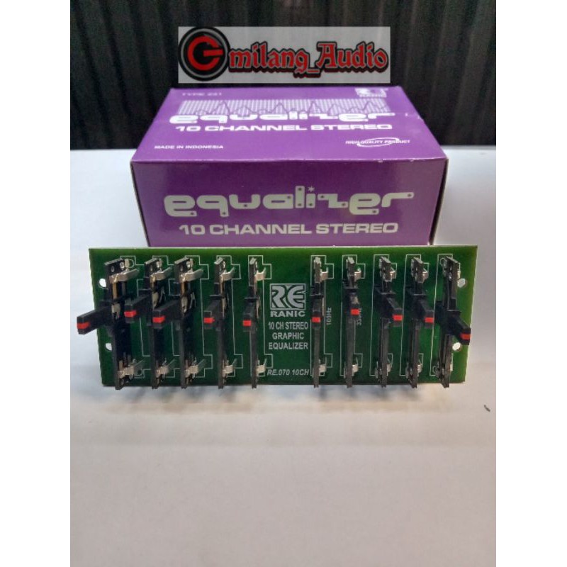 Kit equalizer 10channel stereo