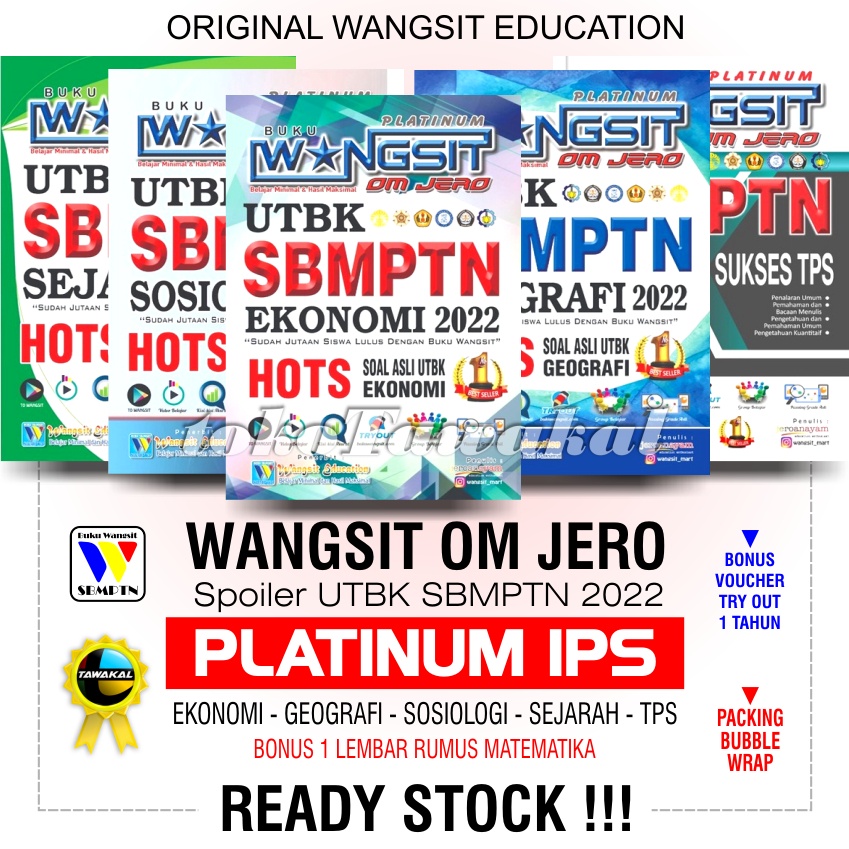 Buku Wangsit Spoiler UTBK SBMPTN 2022 / Platinum IPS  