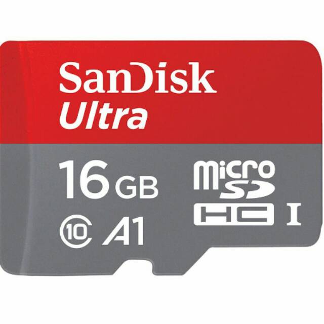 KHANZAACC Memory Card SanDisk Ultra MicroSD 16GB A1 98MB/s