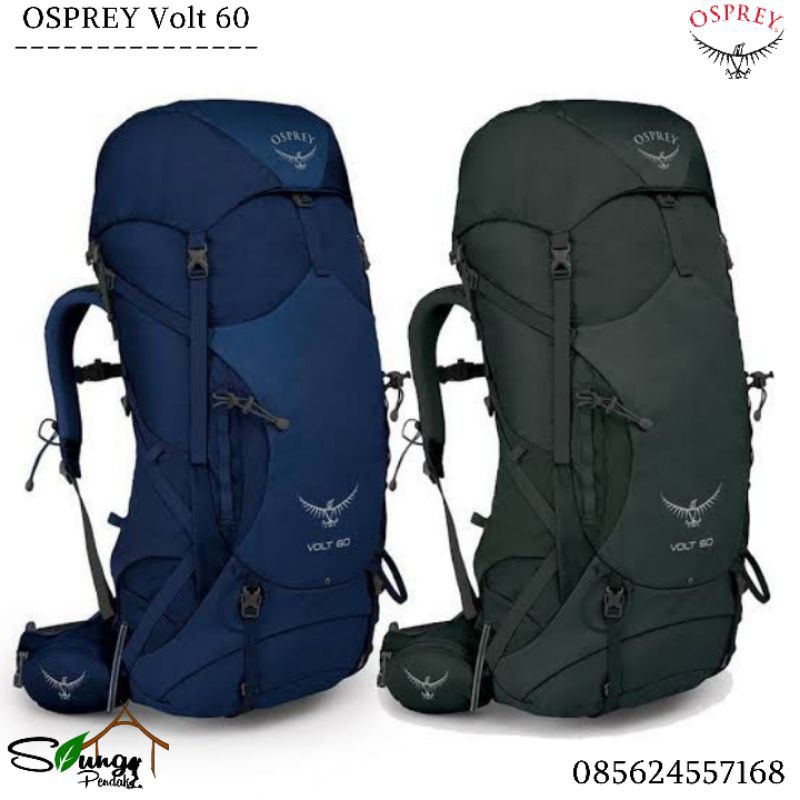 Tas Gunung / Carrier Osprey Volt 60 Include Rain Cover Original Best Seller