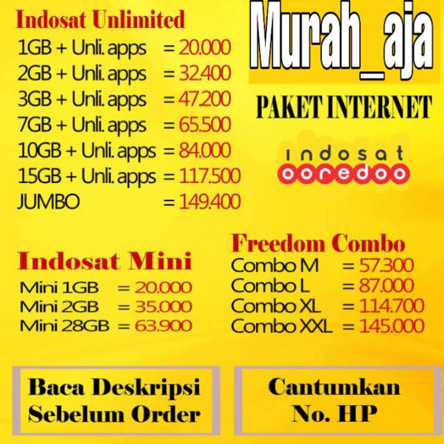 Injek Paket Im3 / Jual Produk Paket Data Indosat Inject ...