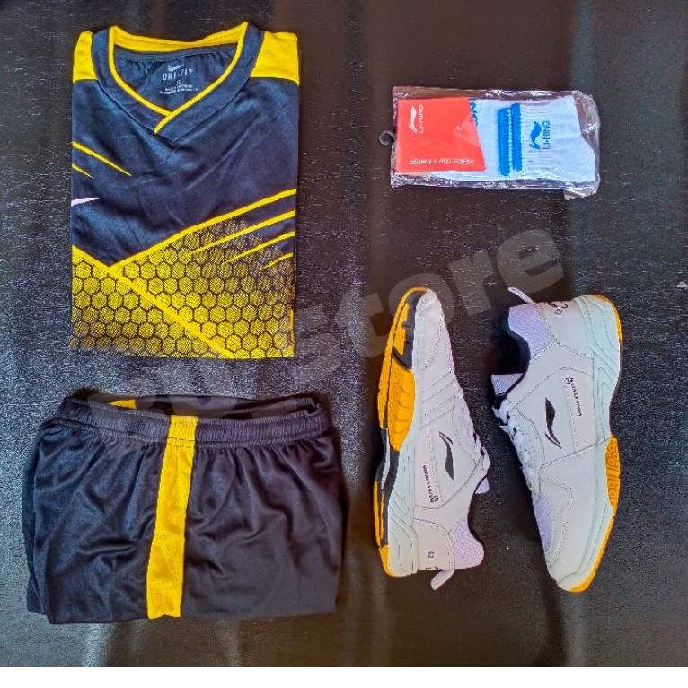 BARU Sepatu Pria Badminton Linning Attack G8 Murah "NDA.01Jn22ᴶ"