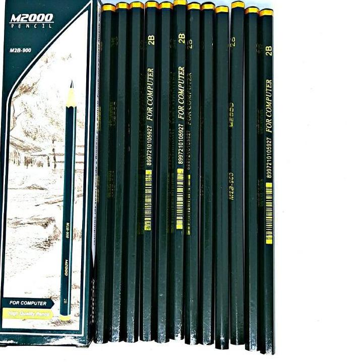 

ペ Pensil 2B M2000 isi 12 pcs ヶ