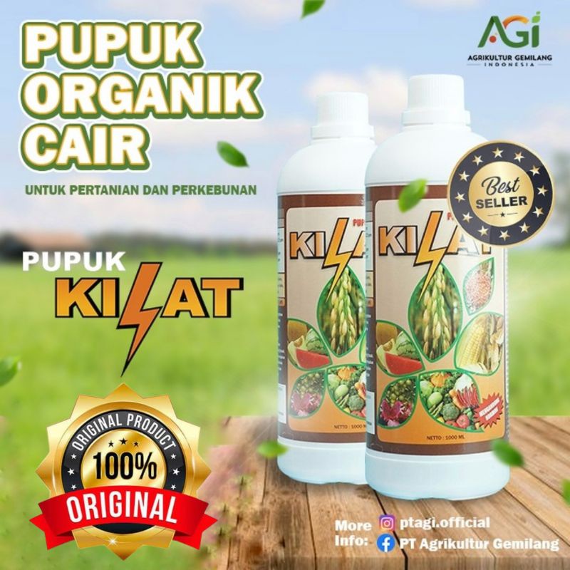 Pupuk Organik Kilat 1000 ml/ Pupuk Kilat Hormon Kilat 500 ml/ Pupuk Organik Cair Hormon Kilat 1000 m