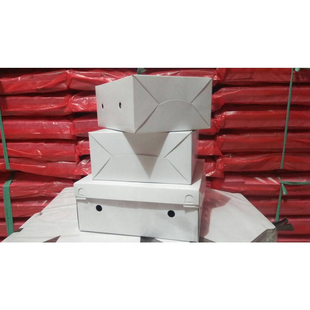 

Dus Nasi/Dus Snack/Dus Kue/Putih Polos GS uk. 20cm x 20cm x 8cm (10 pcs)