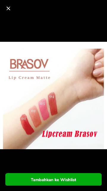 BRASOV LIP CREAM / LIPCREAM MATTE FRESH &amp; LONG LASTING 6 GRAM