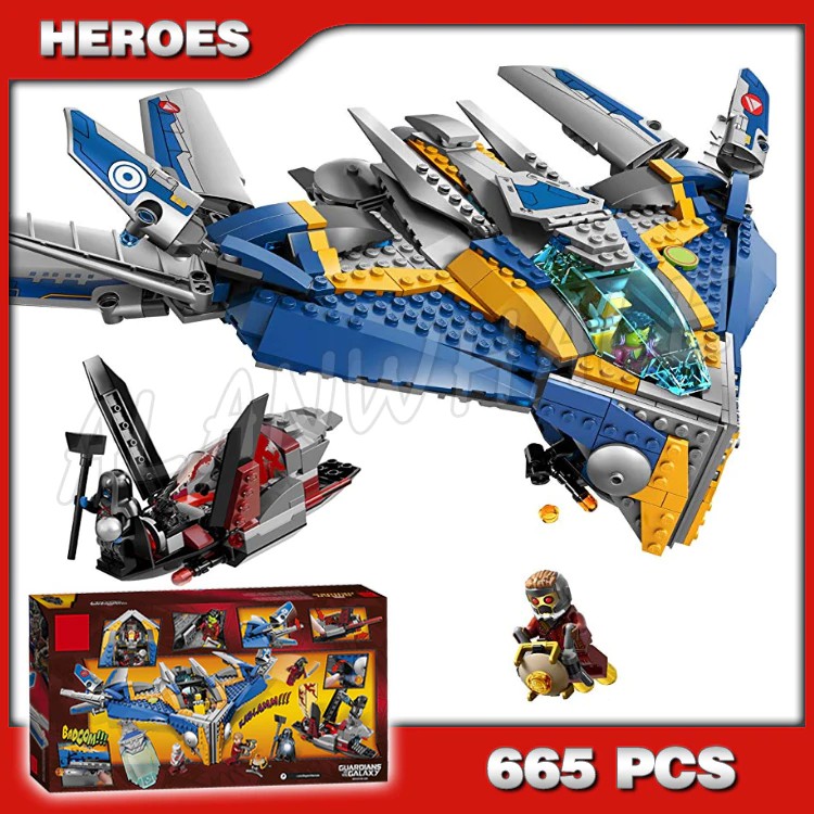 Mainan Lego 665pcs Super Heroes Guardians of the Galaxy Milano Spaceship Rescue 10251 Assemble