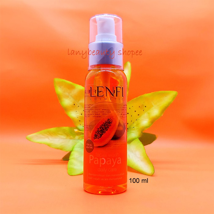 Lenfi Facial Wash Papaya Daily Care untuk semua jenis kulit