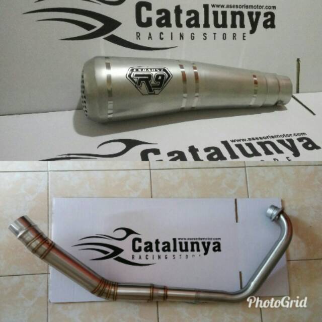 Knalpot Racing R9 GP Titanium Look CBR 150 R Facelift/ Lokal / Thailand CB new 150 CB 150 old