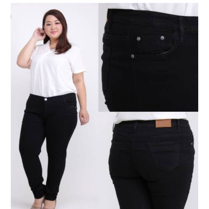 CELANA JEANS JUMBO WANITA-CELANA PANJANG JEANS WANITA UKURAN BESAR-CELANA JEANS JUMBO WANITA MURAH-C