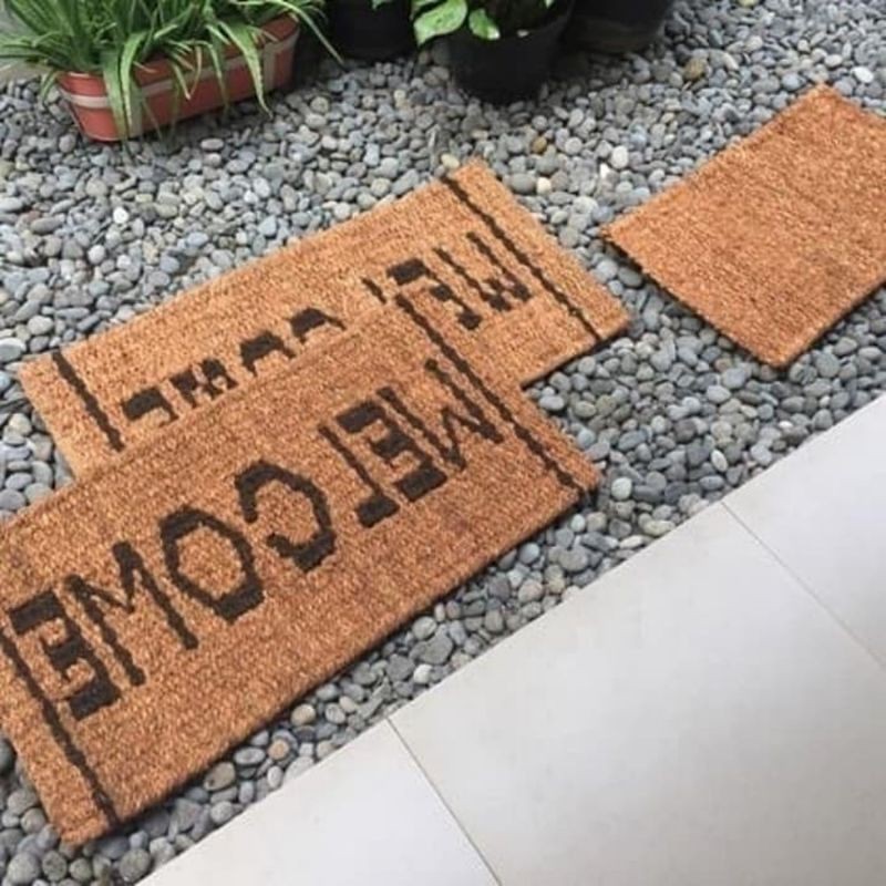 Keset Kesed Ijuk Sabut Kelapa / Kesed Serabut Kelapa Welcome / Keset Welcome