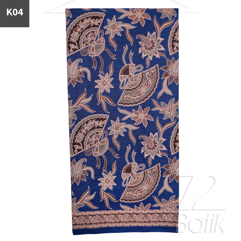 KAIN BATIK PREMIUM Bahan Katun Motif Kembang Kipas Warna Hitam 722544 Cap 72 Jarik Jarit Samping Kebat Panjang Batik Katun Modern Premium Bahan Seragam Batik Pernikahan Kantor Keluarga Murah Kamen Jadi Batik Bali Lembaran