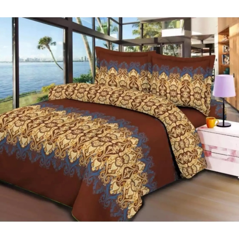 SPREI MOTIF BATIK SULTAN TERBARU Ukuran 180x200 cm - BAHAN ADEM ,HALUS DAN TIDAK MUDAH LUNTUR