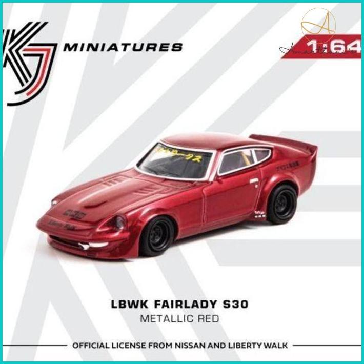 Ac - Kj64003R Kj Miniatures 1/64 Lbwk Nissan Fairlady S30 Metallic Red