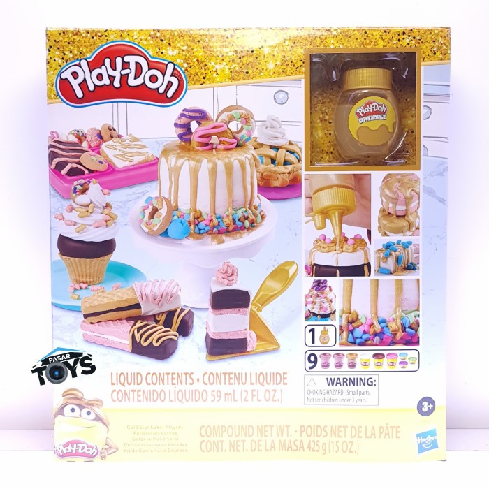 Jual PlayDoh Gold Collection Gold Star Baker Playset Shopee Indonesia
