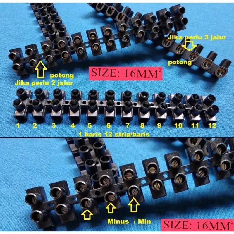 TERMINAL / KRUSTINE / SAMBUNGAN KABEL 6MM