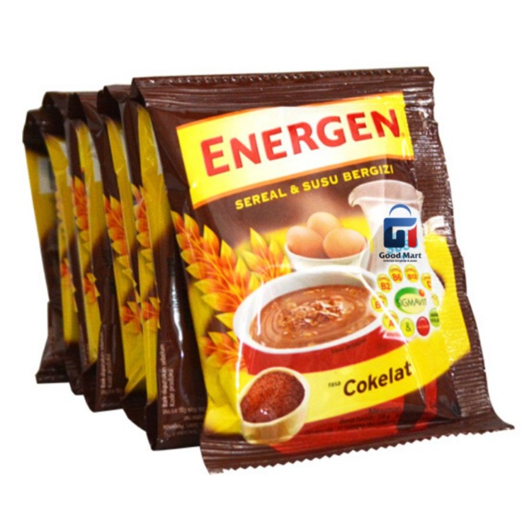 

RENCENG Energen - Minuman Sereal Susu Bergizi Rasa Coklat - 10pcs x 29gr