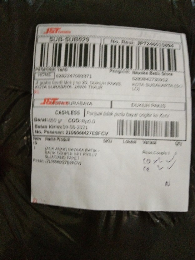 (ada Anak) Nayaka Batik - Batik Couple Set Prilly Slendang Payet