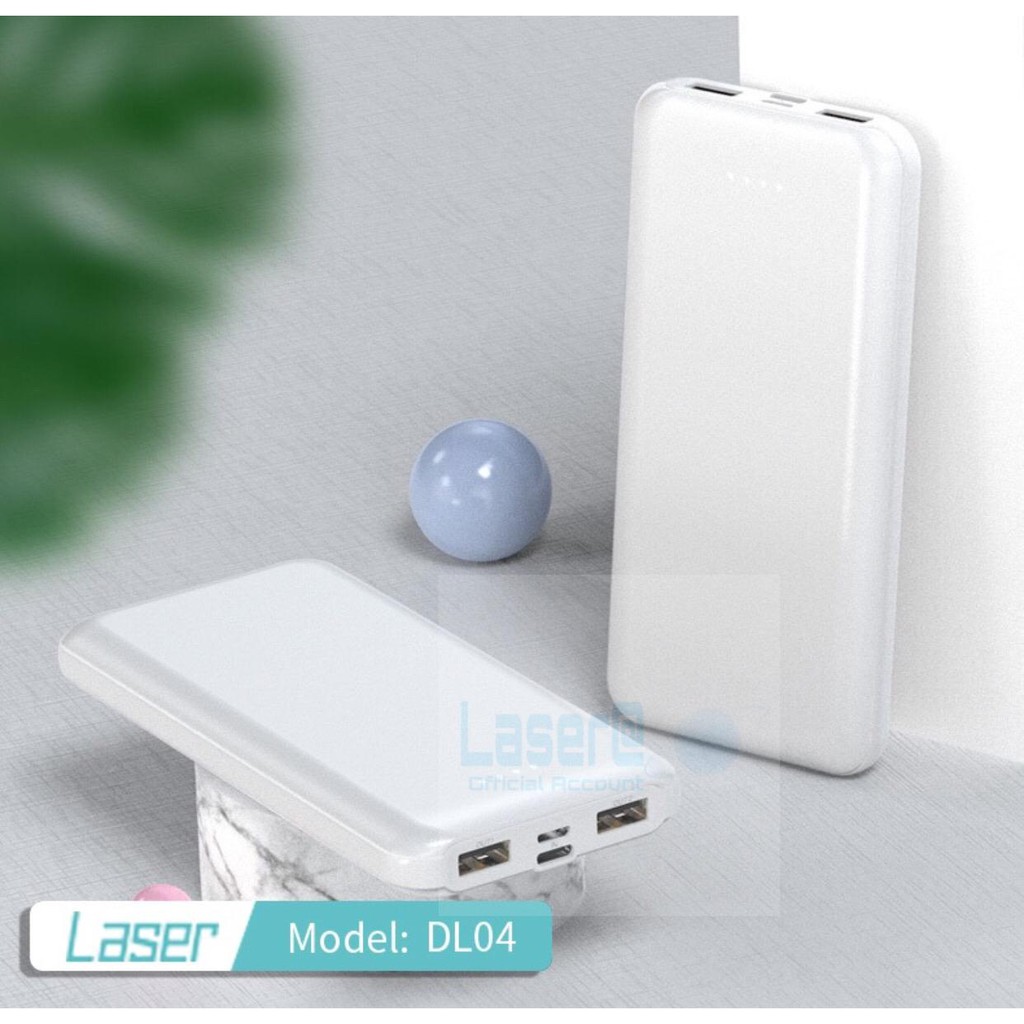 [NEW] Powerbank Laser DL04 10000mAh ORI Fast Charging Garansi 1 Tahun