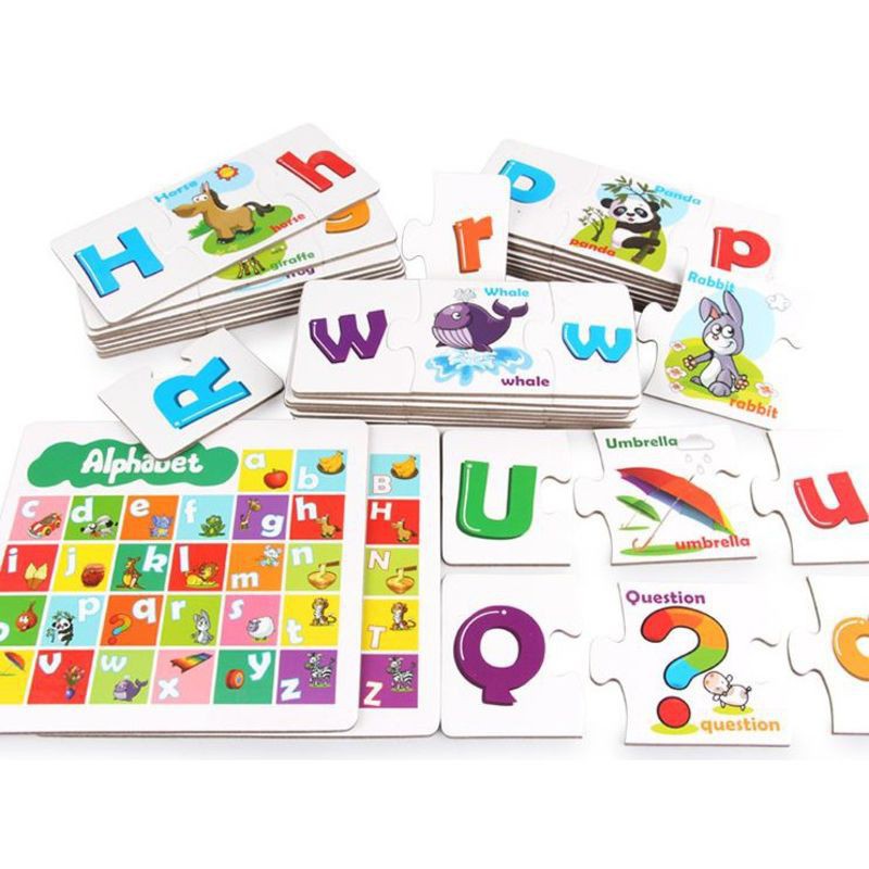 TweedyToys - Mainan Edukasi Kartu Letter Matching Kotak Ungu