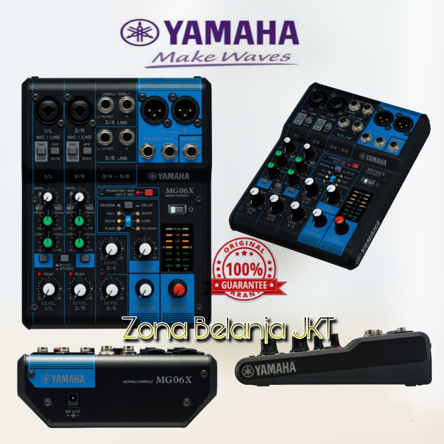 Mixer Audio Yamaha MG06X 6 Channel Garansi Resmi Original