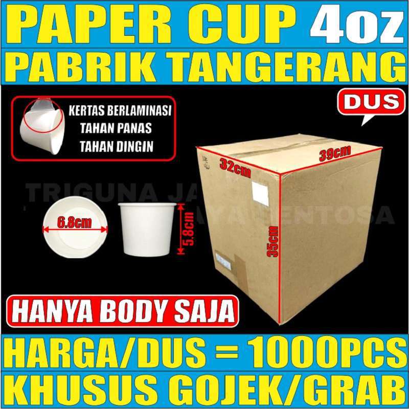 Paper Cup 4oz Tebal Gelas Kertas Per Dus Ice Cream Eskrim Es Krim 4 Oz Murah