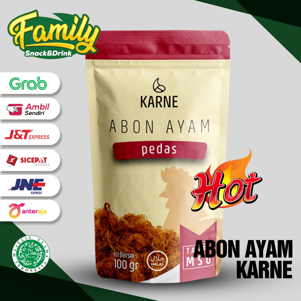 

Chicken Floss - Abon Ayam Karne Pedas 100 gram