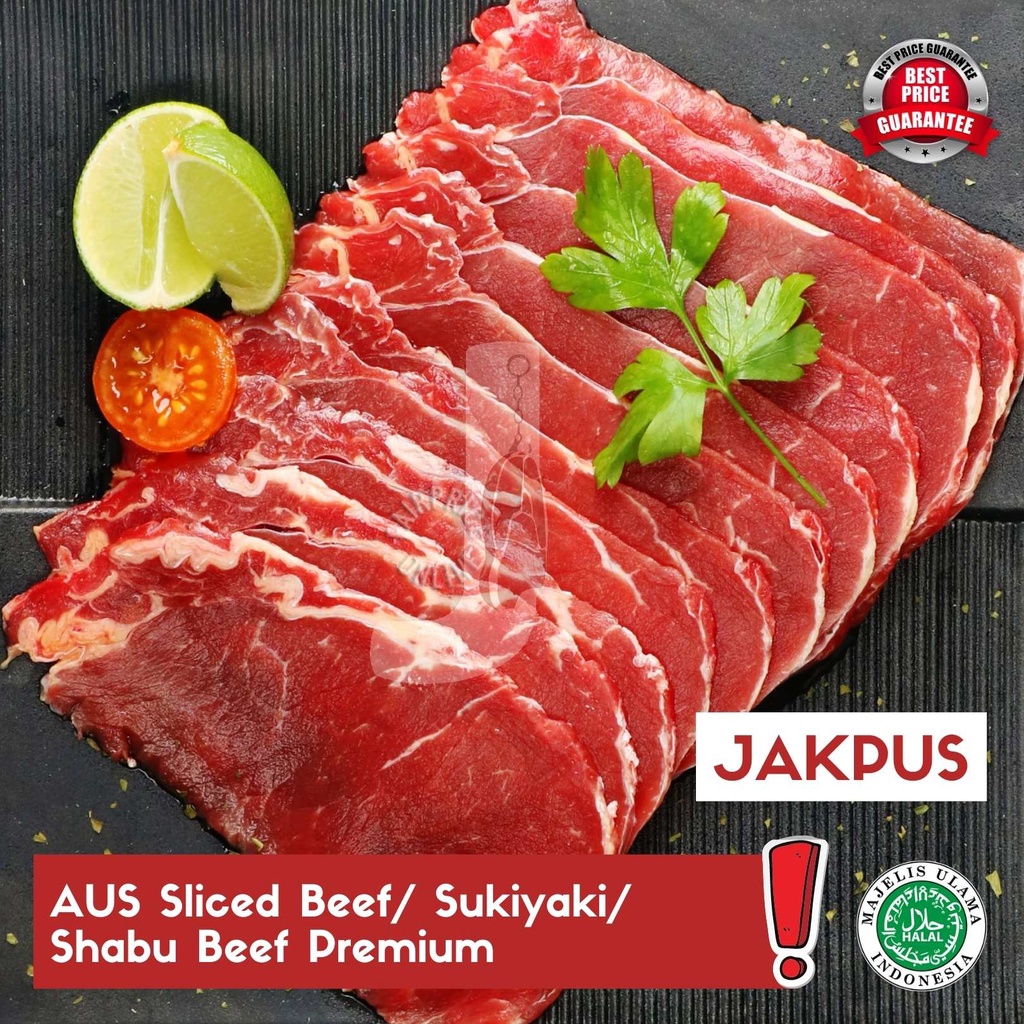 

AUS Sliced Beef/ Sukiyaki/ Shabu Beef Premium - JAKPUS