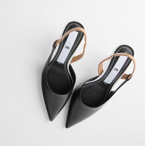 Sepatu ZR-129 Slingback Kitten Heel