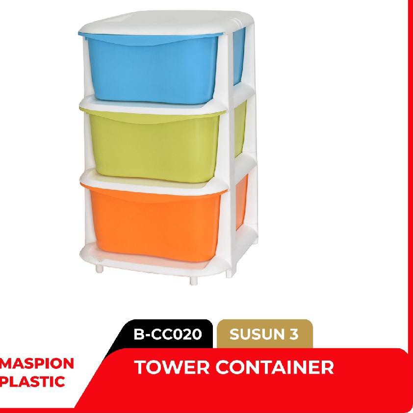 Maspion Rak Susun/Tower Container susun 3
