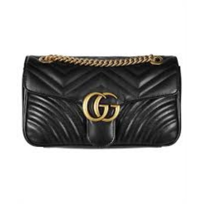 Tas Gucci Premium GG Marmont Matelasse Mini Bag 443497 Black