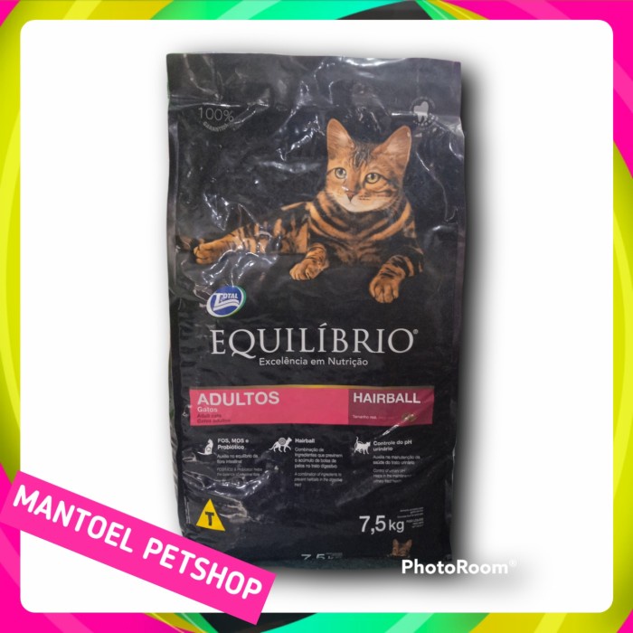 Grab Gojek Equilibrio Adult 7,5kg Makanan Kucing Equilibrio Adult