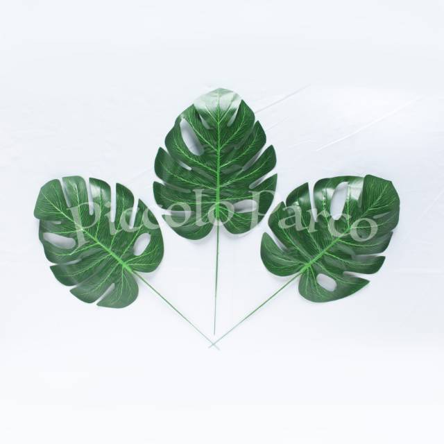 Daun Monstera Kecil Palsu (Daun Plastik/Daun Imitasi)