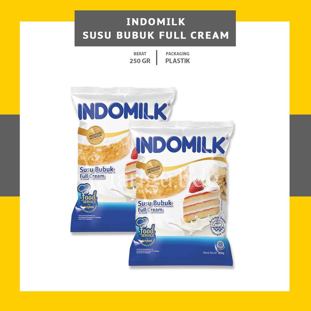 SUSU BUBUK FULL CREAM INDOMILK BAKER'S MIX 500GR - SUSU BUBUK BAKERMIX WHOLEMILK POWDER BAKING COOKING - SUSU INDOMILK