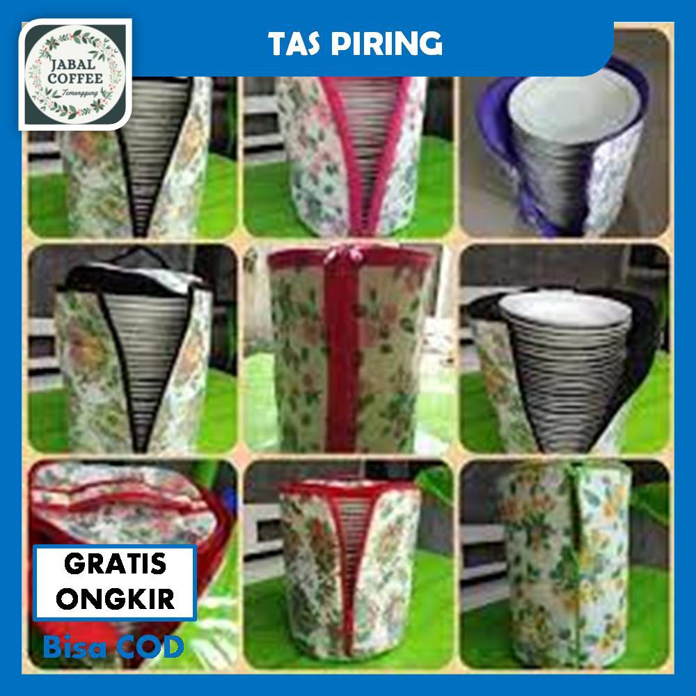 Tas Piring Sango Anti Debu / Tempat Penyimpanan Piring / Sarung Tempat Piring / Tempat Piring J45