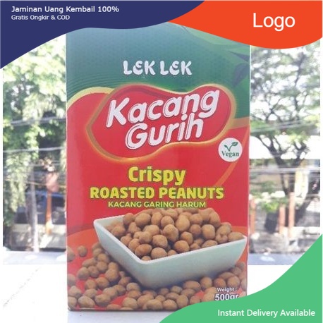 

Crispy Roasted Peanuts - Kacang Gurih Lek Lek / Leklek 500 gr Vegan, Vegetarian dan Halal