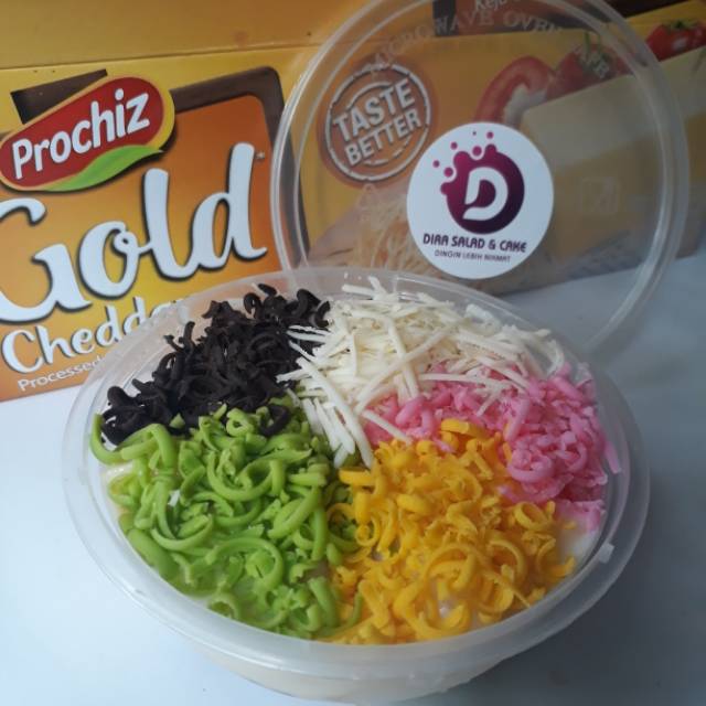 

Salad buah toping rainbow 200ml