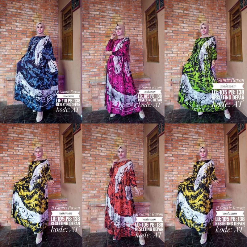 Daster Lengan panjang rayon malaman ori daster murah batik pekalongan asli