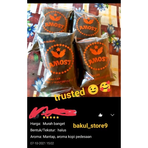 Kopi Bubuk Cap Amost Kopi Jagung Murni Bebas Kafein Aman Untuk Maag Diabetes Darah Tinggi 250Gr