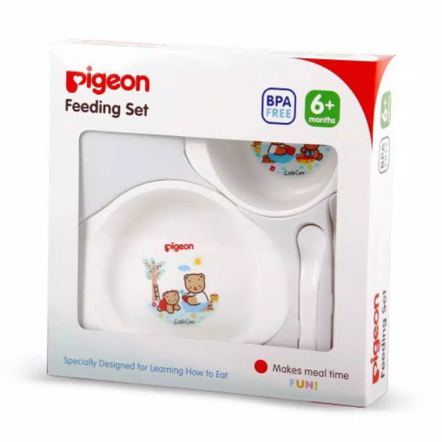 PIGEON feeding set mini/Tempat makan Set/Peralatan makan