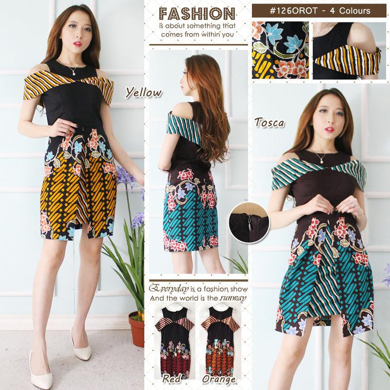 DRESS BATIK WANITA MODEL TERBARU