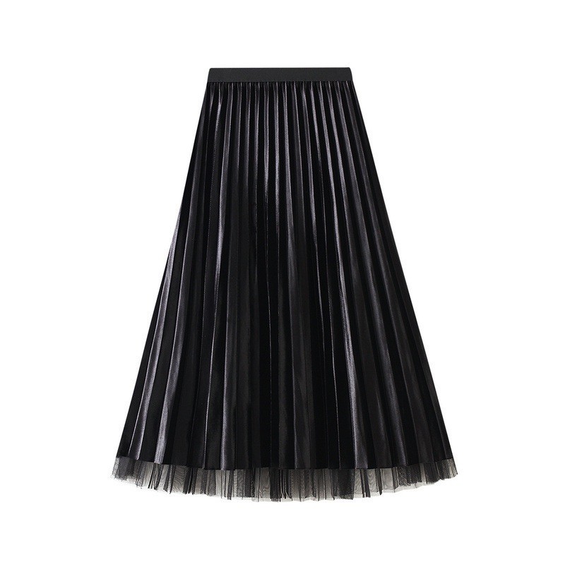 Double Face Velvet - Tutu Pleated Skirt Import( Rok Prisket Tutu Beludru ) [ Bisa Dua Muka ]