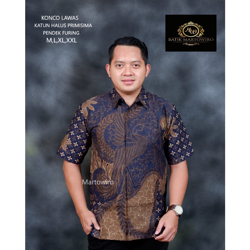 KONCO LAWAS MARTOWIRO KEMEJA BATIK PRIA SOLO LENGAN PENDEK PANJANG LAPIS FURING ATASAN PREMIUM MODERN  NEW PUSPO AYU SETYO KAMULYAN ASWO MULYO NJAWI NAVY TANAKA LEWONG NAVY LEWONG HITAM NAGA MEGA KERIS TOMBAK MERAH GANTARI UNGU BANU SAKA BIRU GONDROWARU