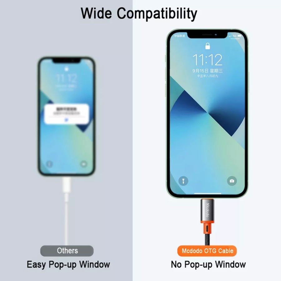 Mcdodo Lightning To Type C Adapter Headset &amp; Charging PD Fast Charge