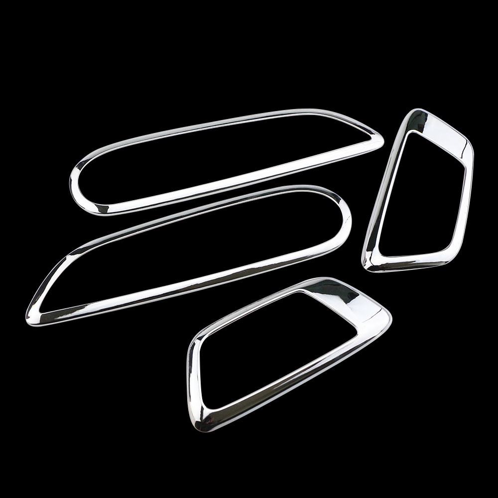 Untuk Ford Ecosport 2013-2021 Ford Ford Fiesta 2009-2016 4Pcs Pegangan Pintu Mobil Frame Dekorasi Cover Sticker Trim Acc.