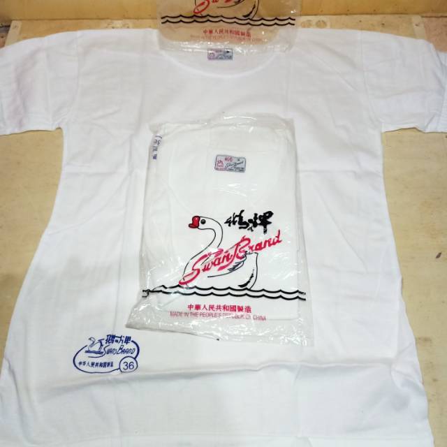 Swan brand kaos dalam oblong asli