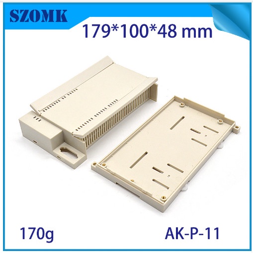 Din rail box enclosure housing kotak project elektronik 179x100x48 mm