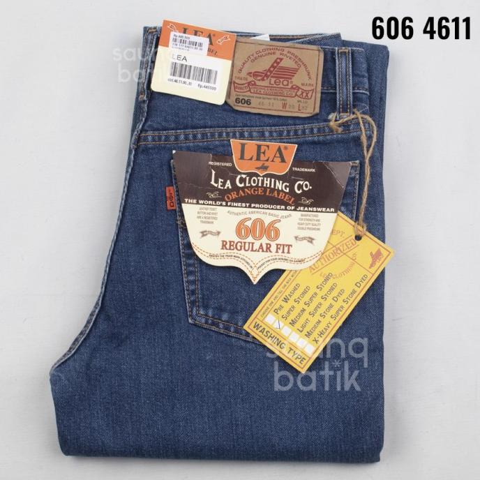 lea orange label original celana jeans lea 606 4611 regular fit