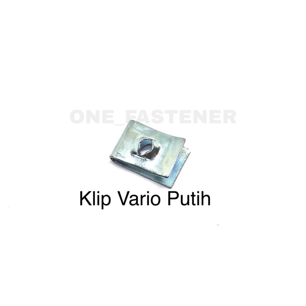 100 pcs Klip Vario Only Putih batok beat honda matic ulir cacing kasar